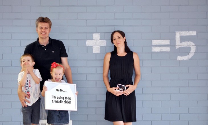 This math problem is among the cool pregnancy reveal ideas