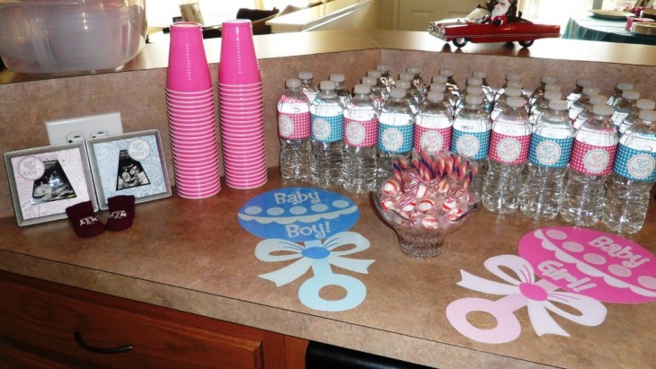 A gender reveal party is actually a cool pregnancy reveal idea.