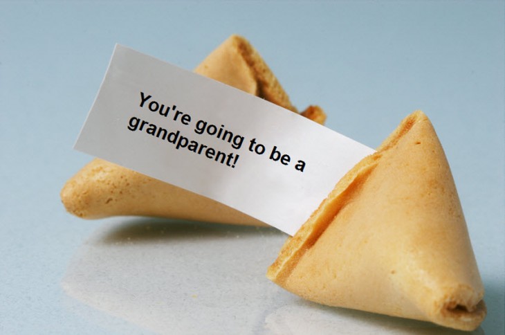 Using fortune cookies is part of the list of cool pregnancy reveal ideas