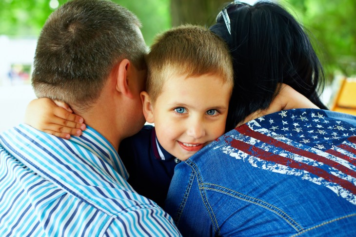 Show signs of affection towards your partner is key to good parenting