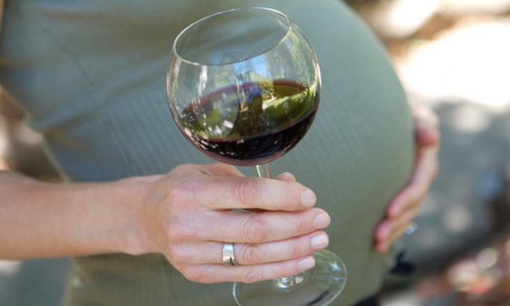 Among the pregnancy precautions is avoiding alcohol.