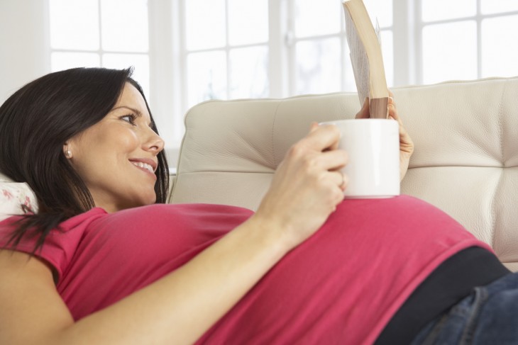 According to pregnancy precautions, you shouldn't drink more than two cups of coffee per day.